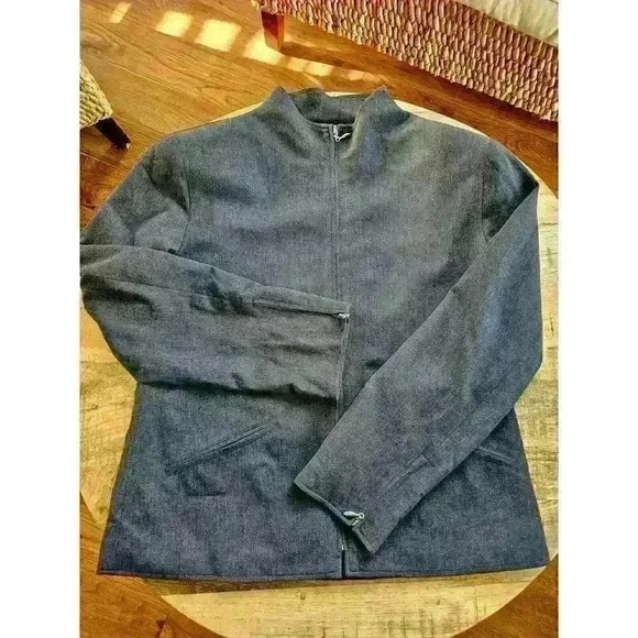 Lauren Ralph Lauren Women's Wool Jacket Size 10 Zip Up Light Weight - Picture 1 of 11